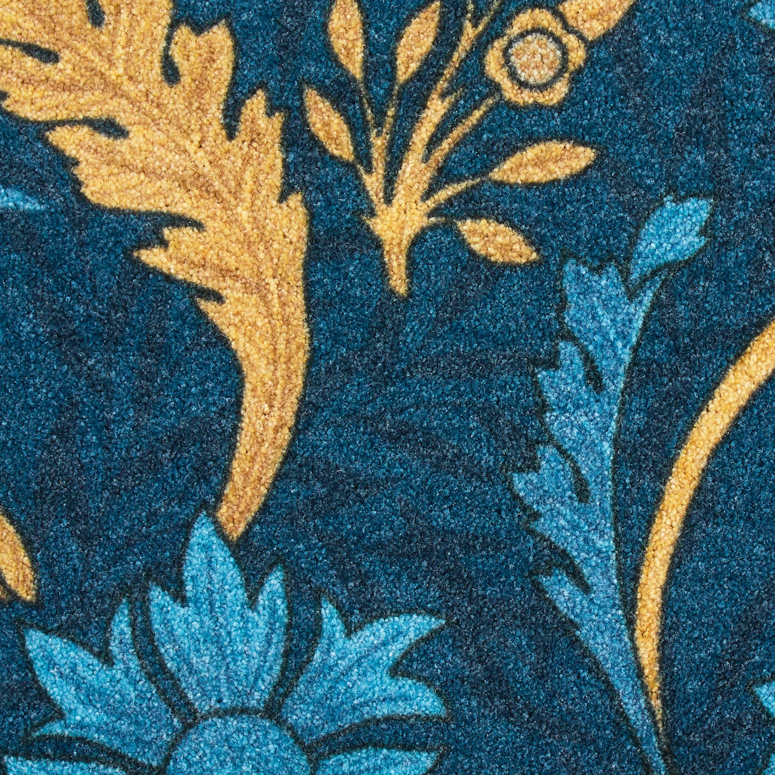 William Morris Blue Indoor Washable Doormat