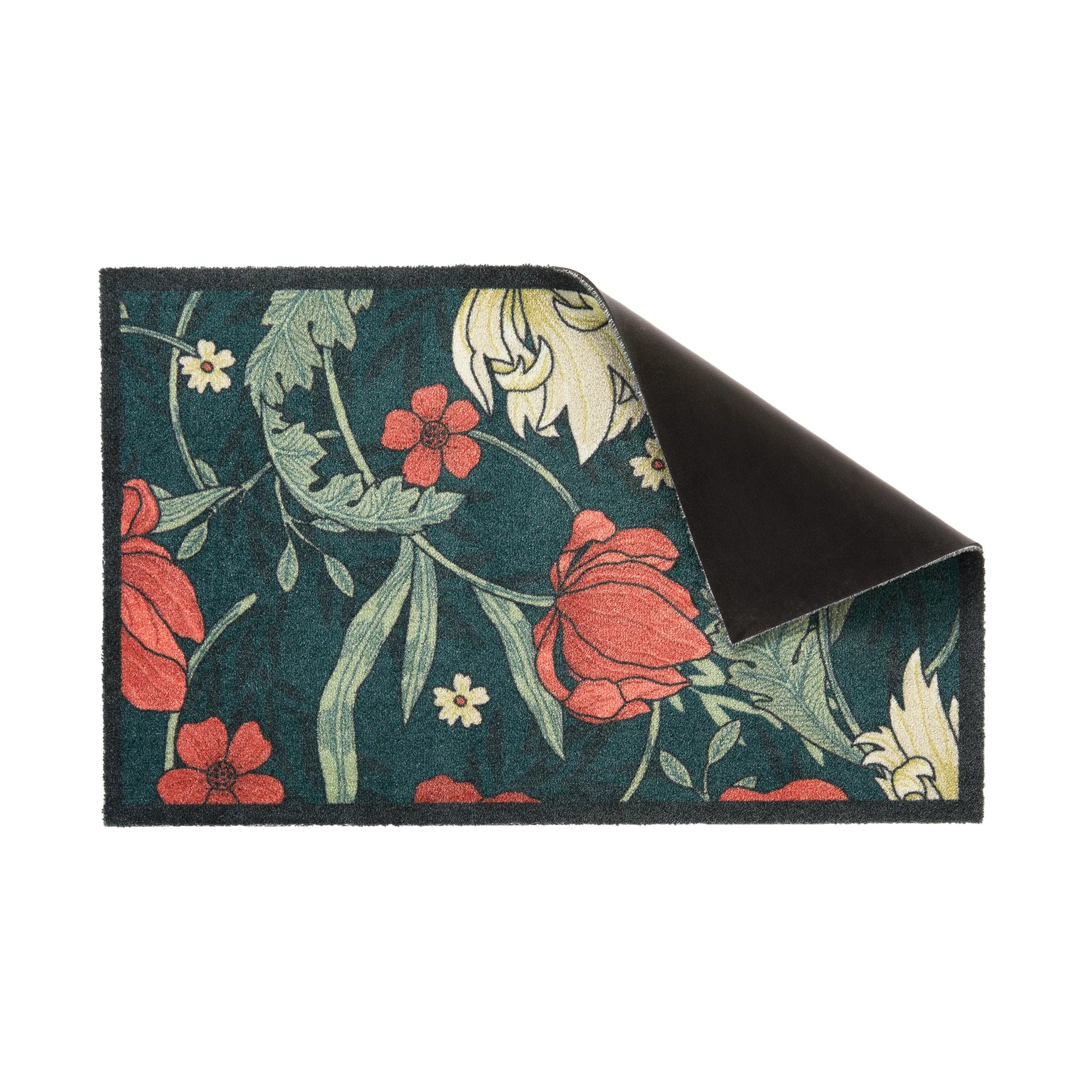William Morris Rose Indoor Washable Doormat