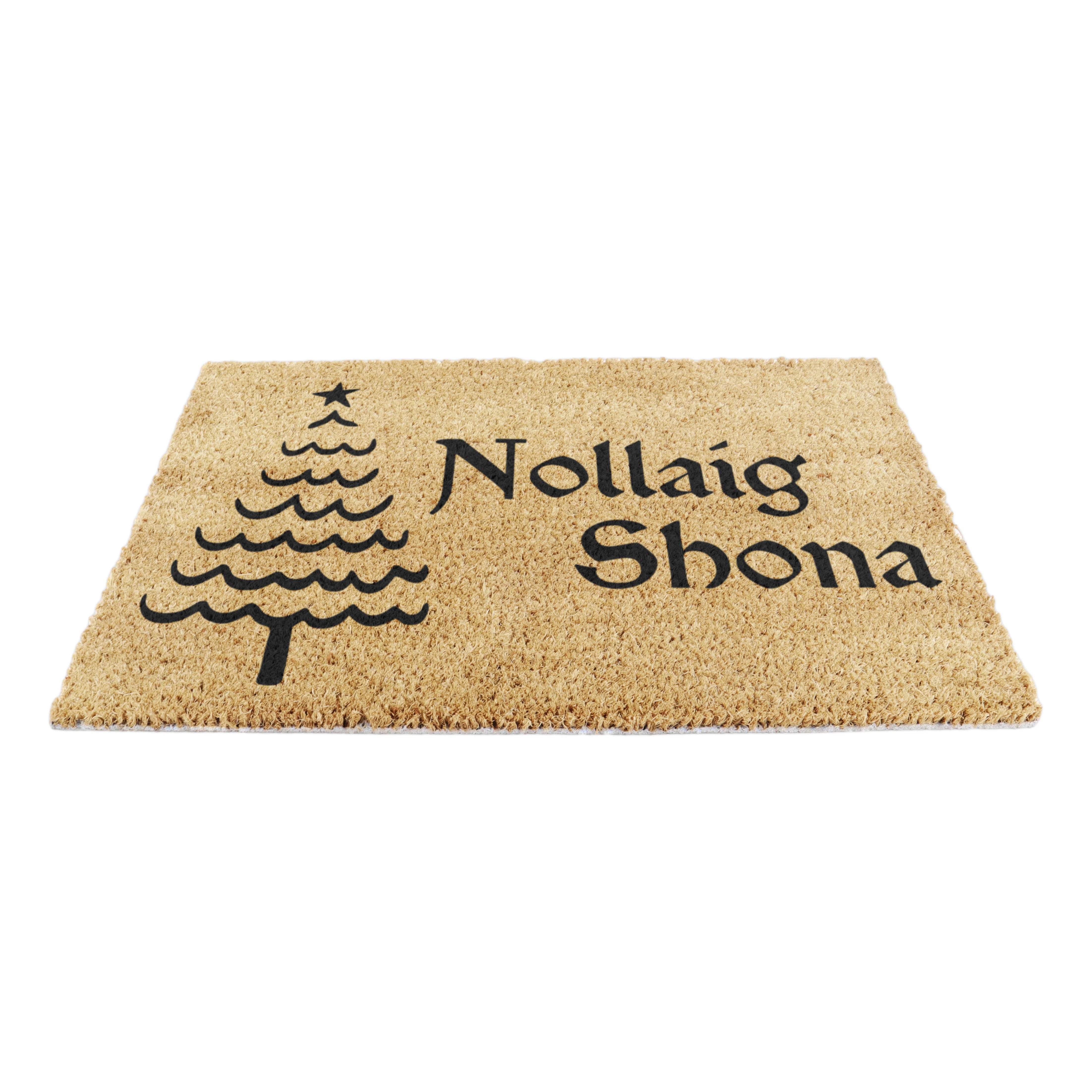 Nollaig Shona Coir Doormat