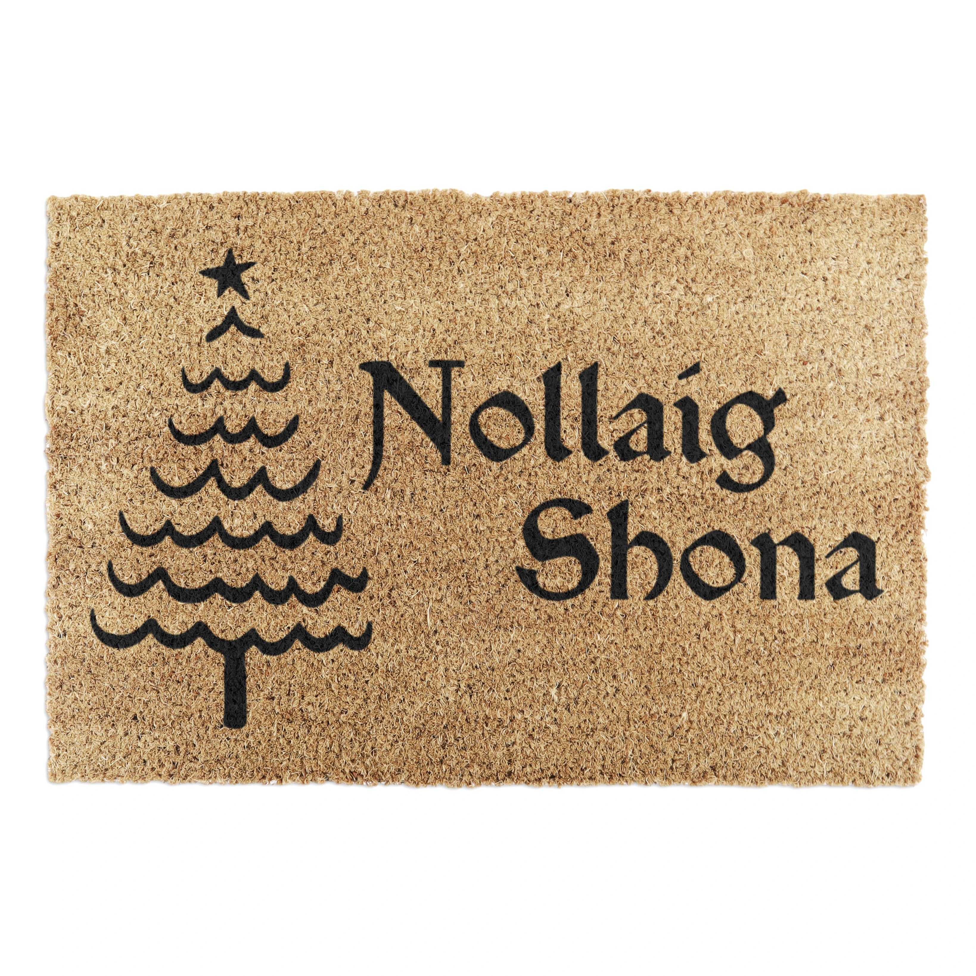 Nollaig Shona Coir Doormat