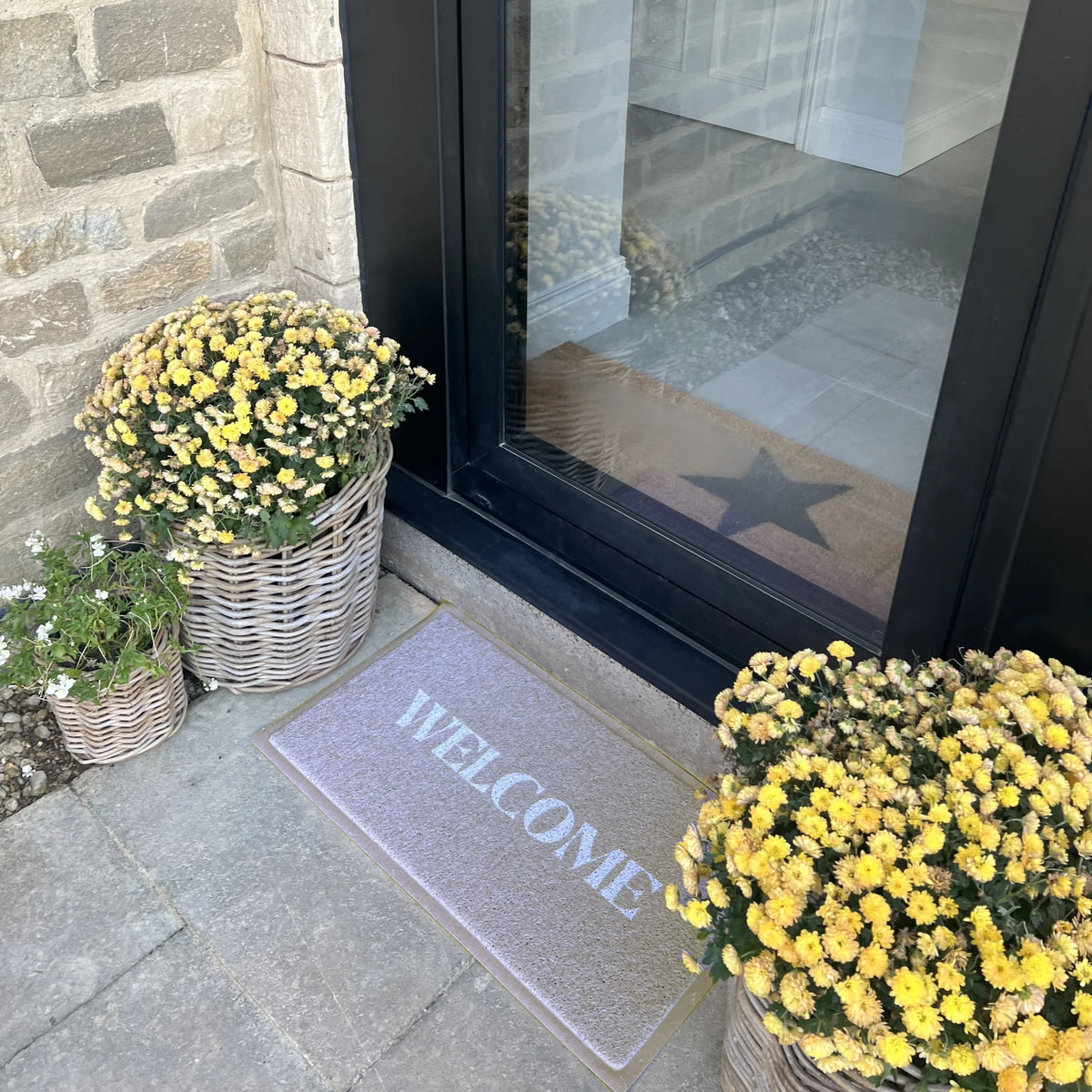 Beige Welcome Doormat