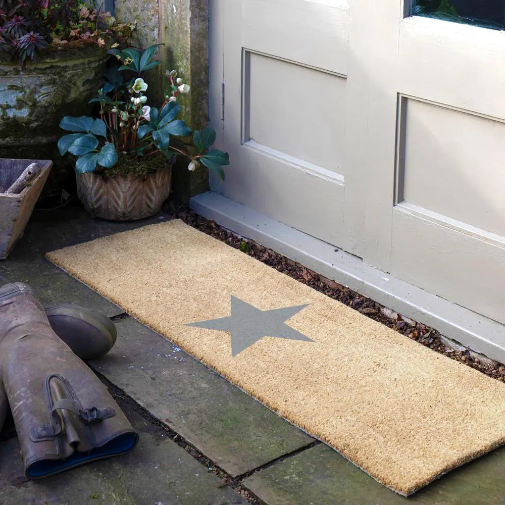 Grey Star Double Doormat