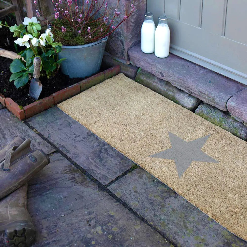 Grey Star Double Doormat