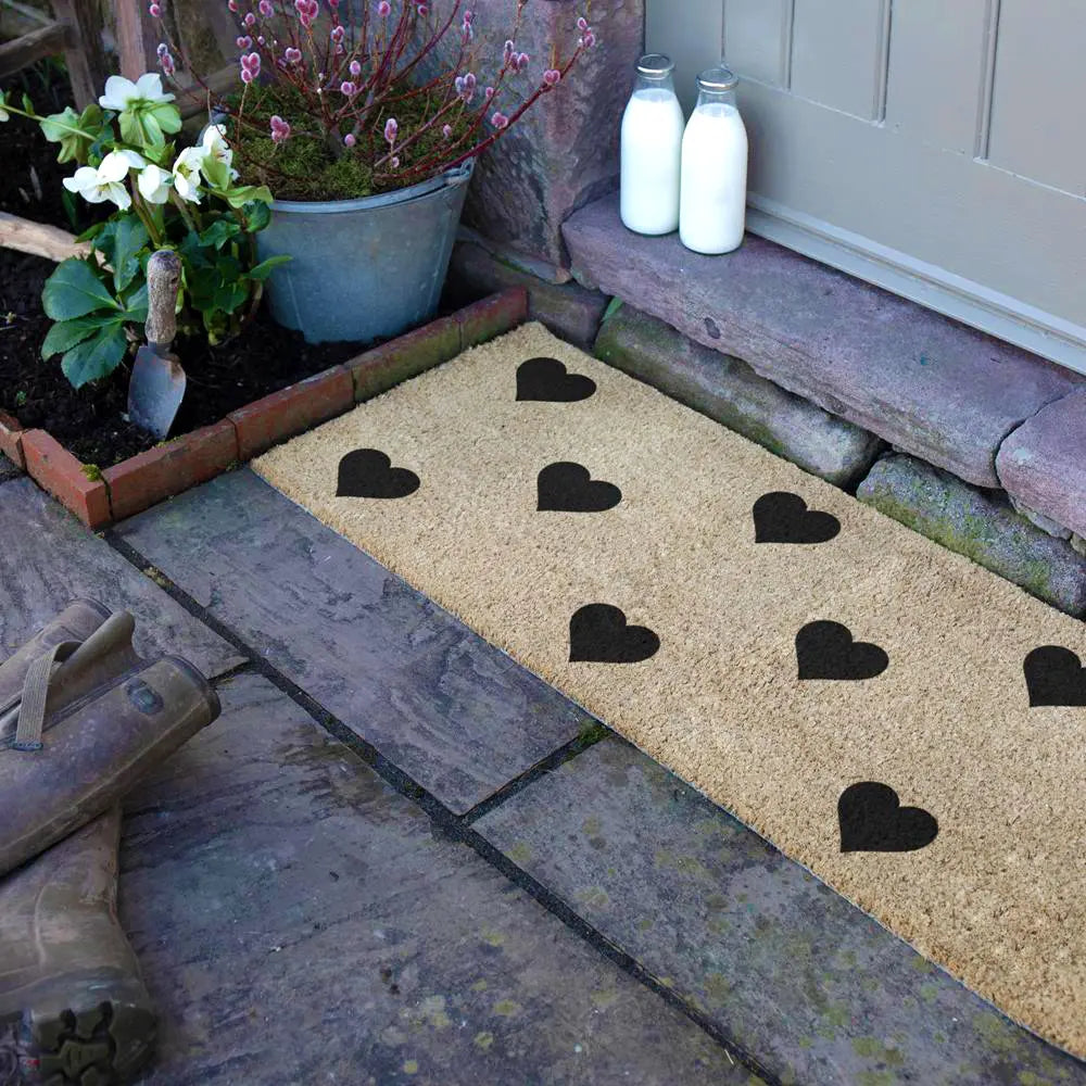 Hearts Double Doormat