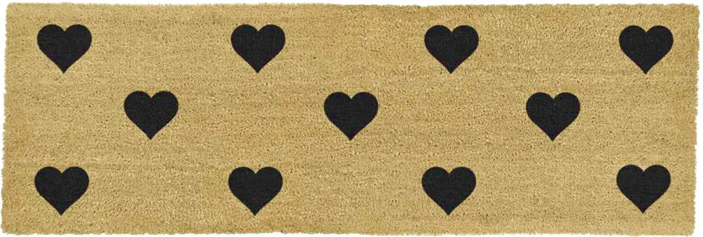 Hearts Double Doormat