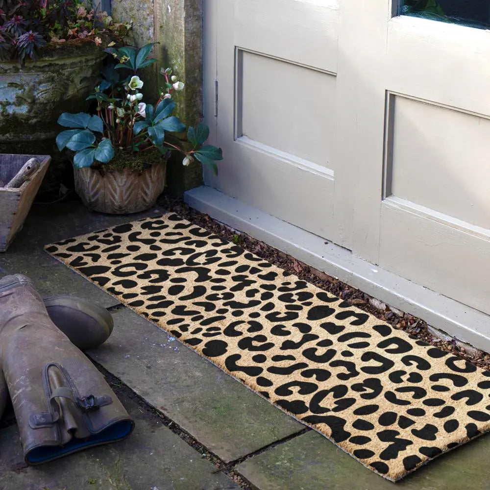 Leopard Print Double Doormat