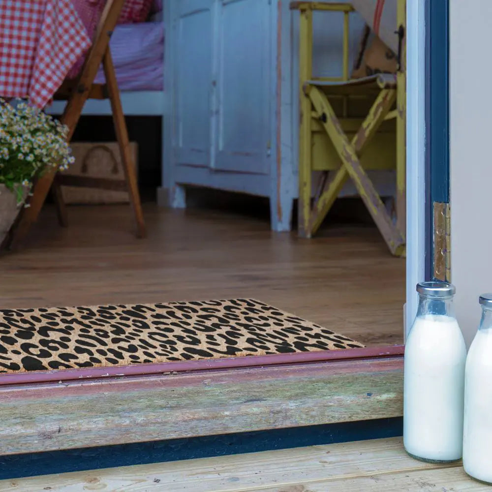 Leopard Print Double Doormat