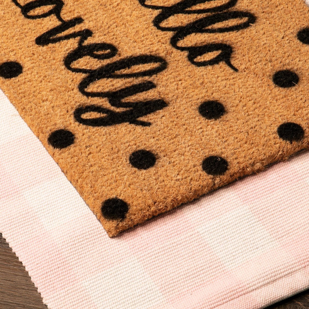Pink Check Bottom Layer Mat