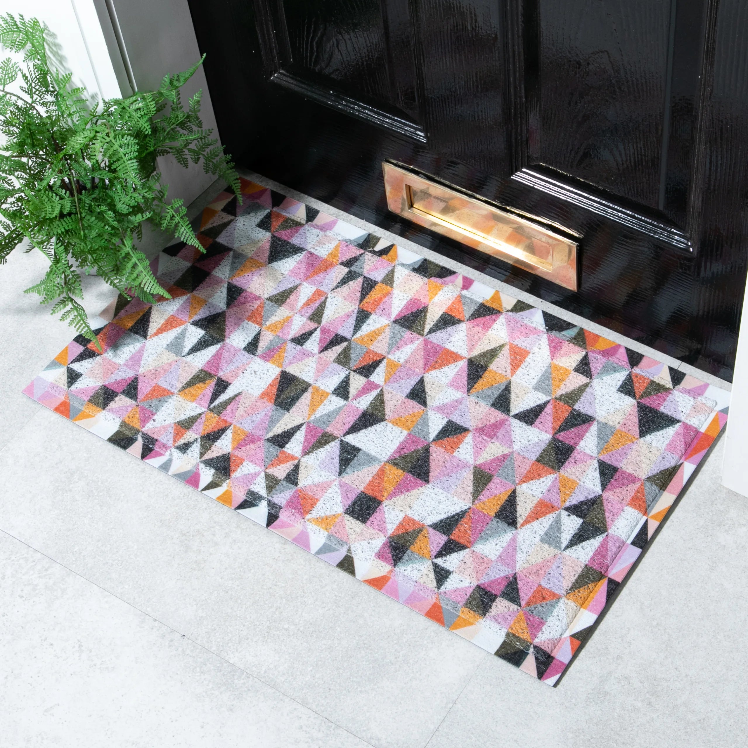 Geometric Blocks Retro Doormat x Rachel Parker