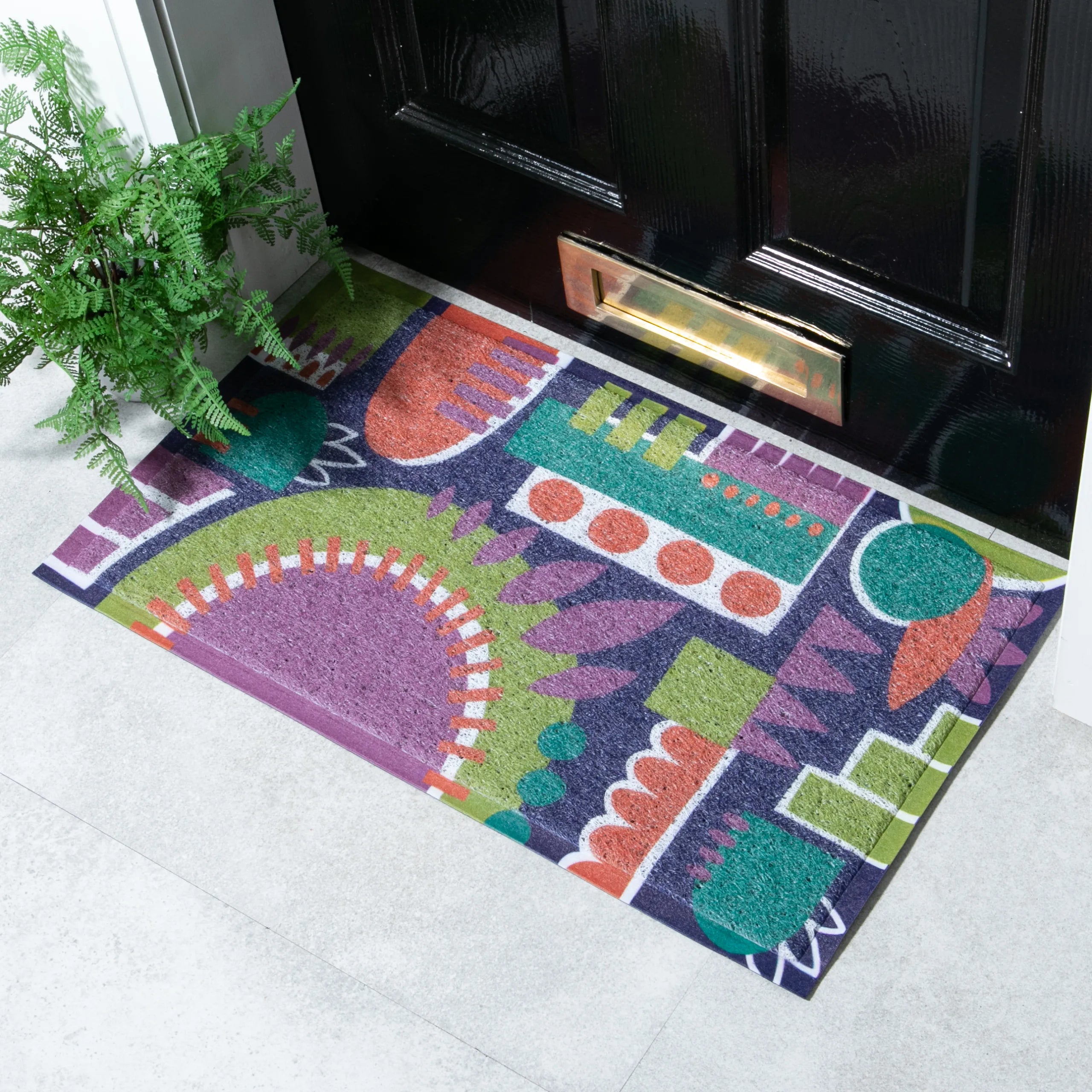 Sunny Mood Abstract Doormat x Anna Treliving