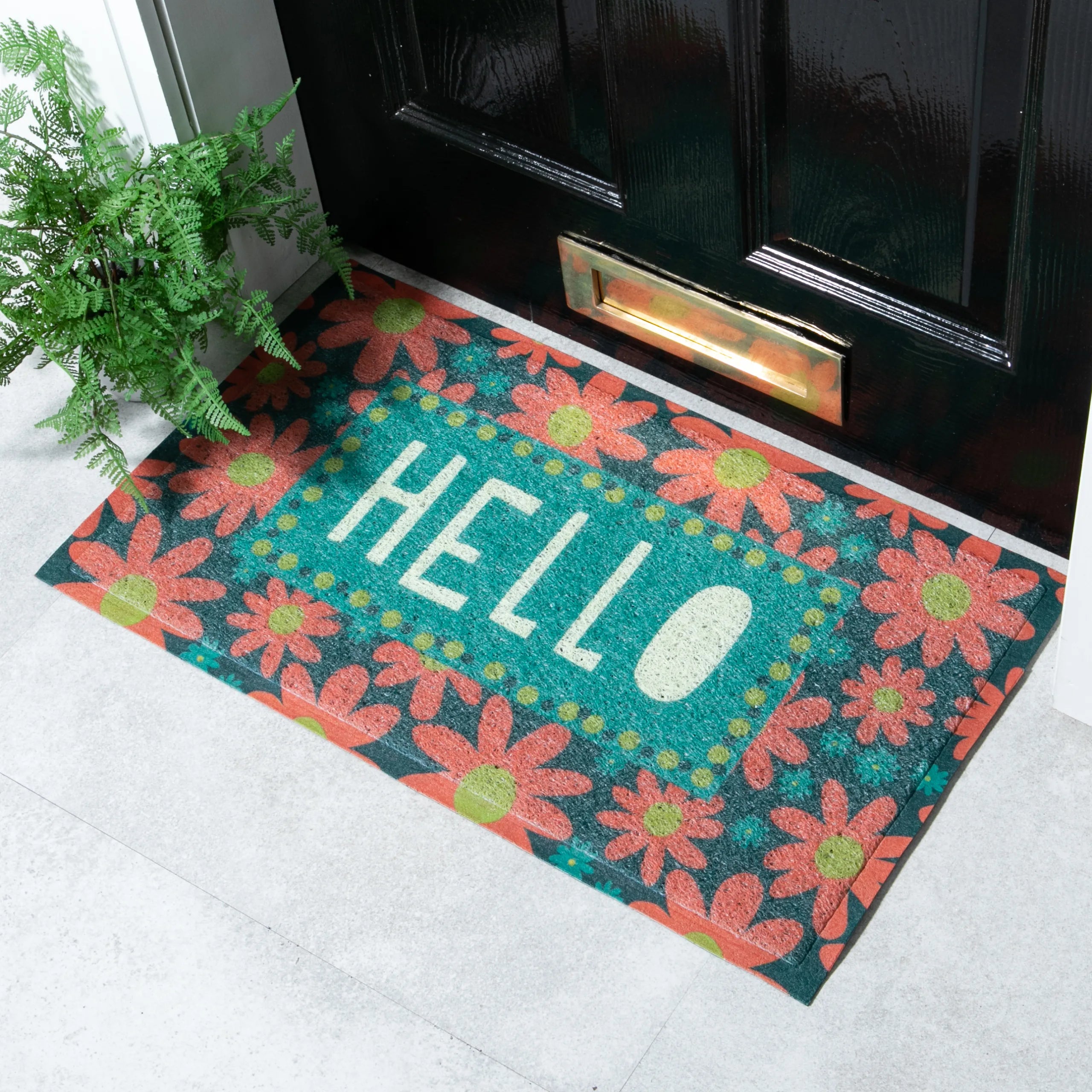 Hello Flowers Doormat x Anna Treliving