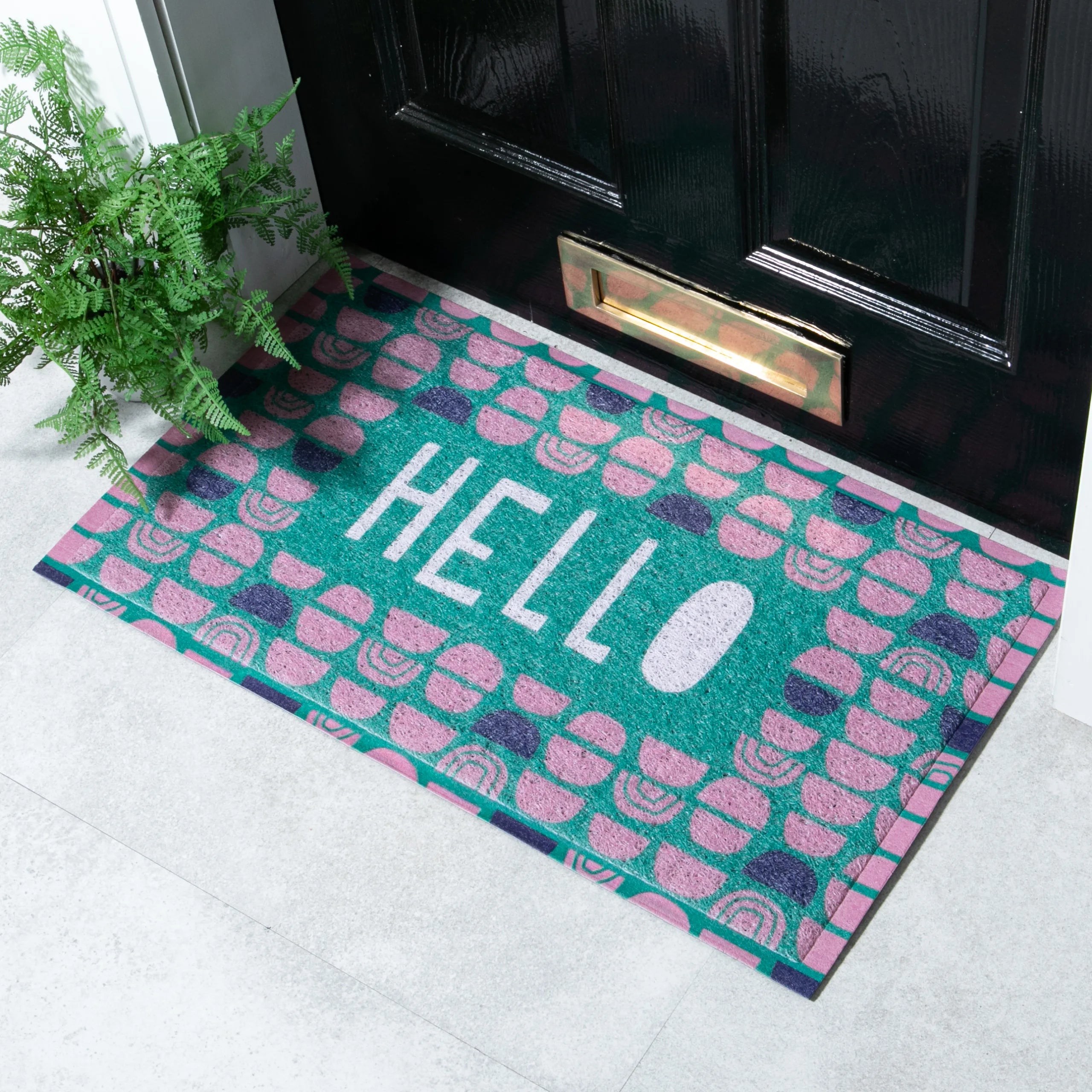 Hello Colourful Doormat x Anna Treliving