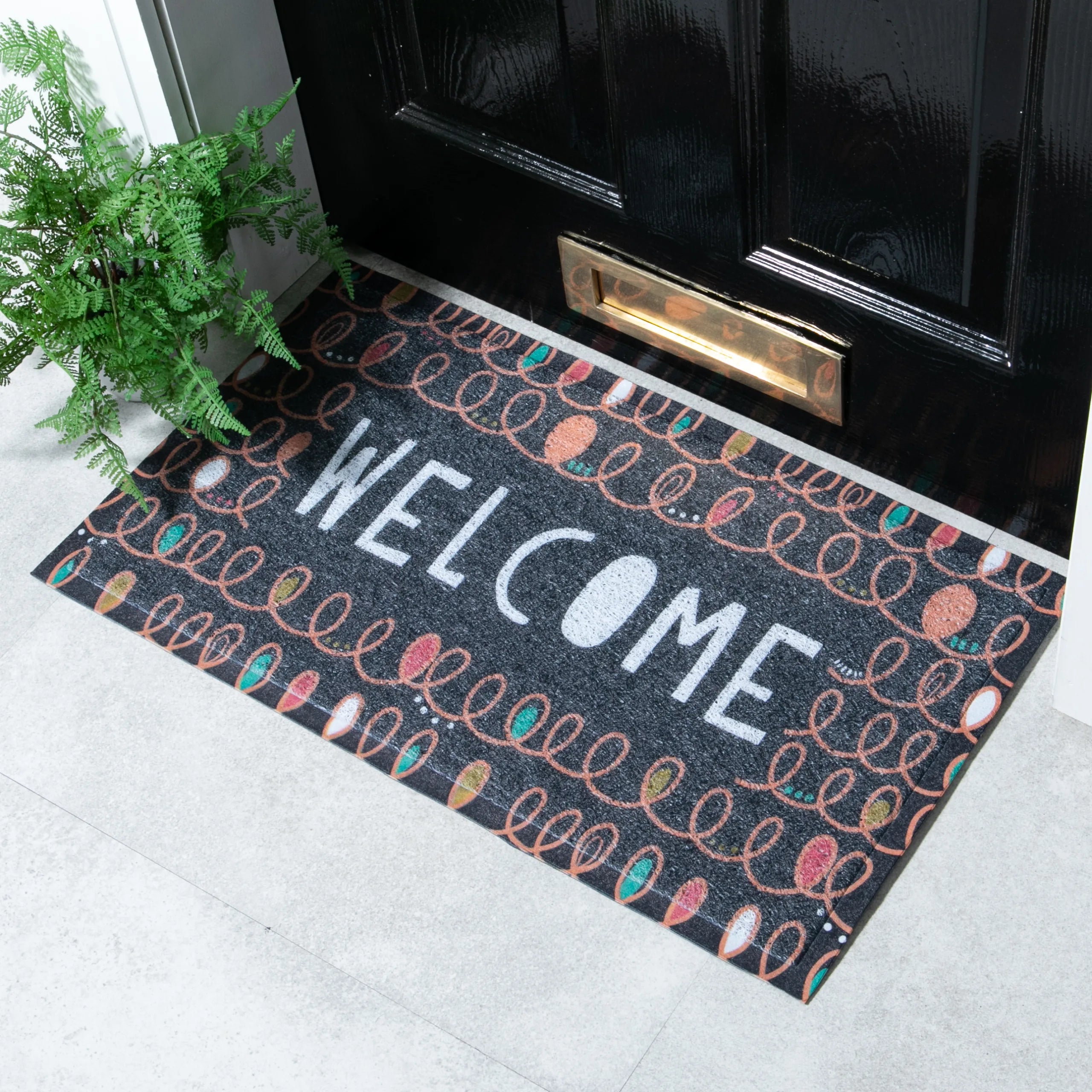 Welcome Curls Doormat x Anna Treliving