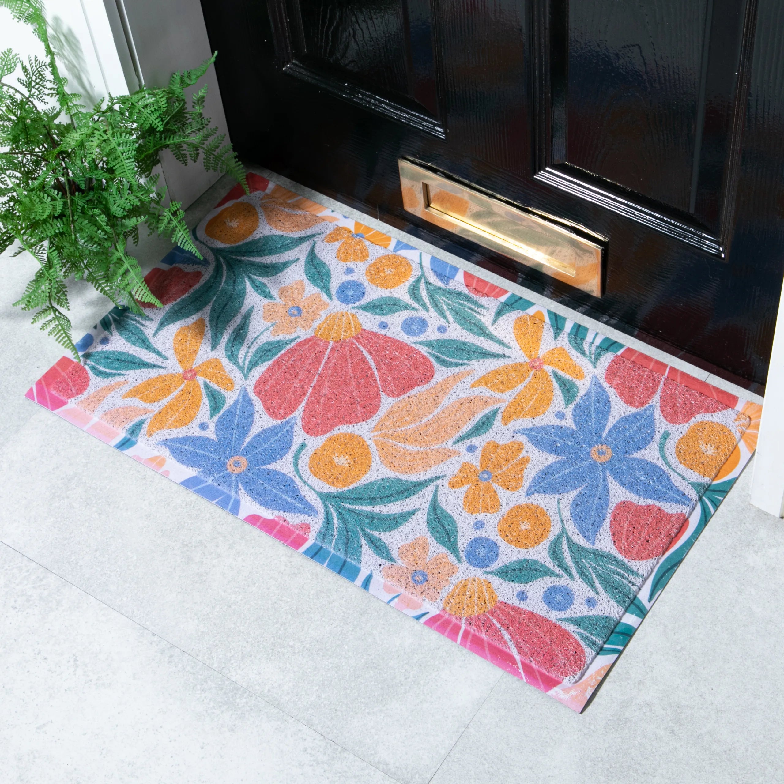 Colourful Forest Vibrations Doormat x Melissa Donne