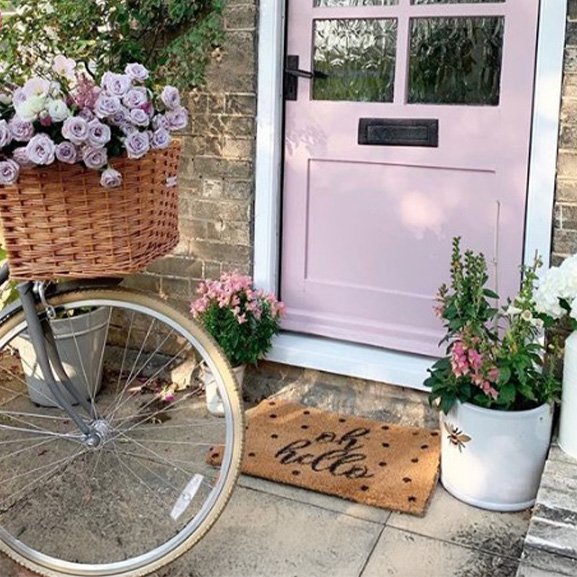 Oh Hello Polka Dot Doormat