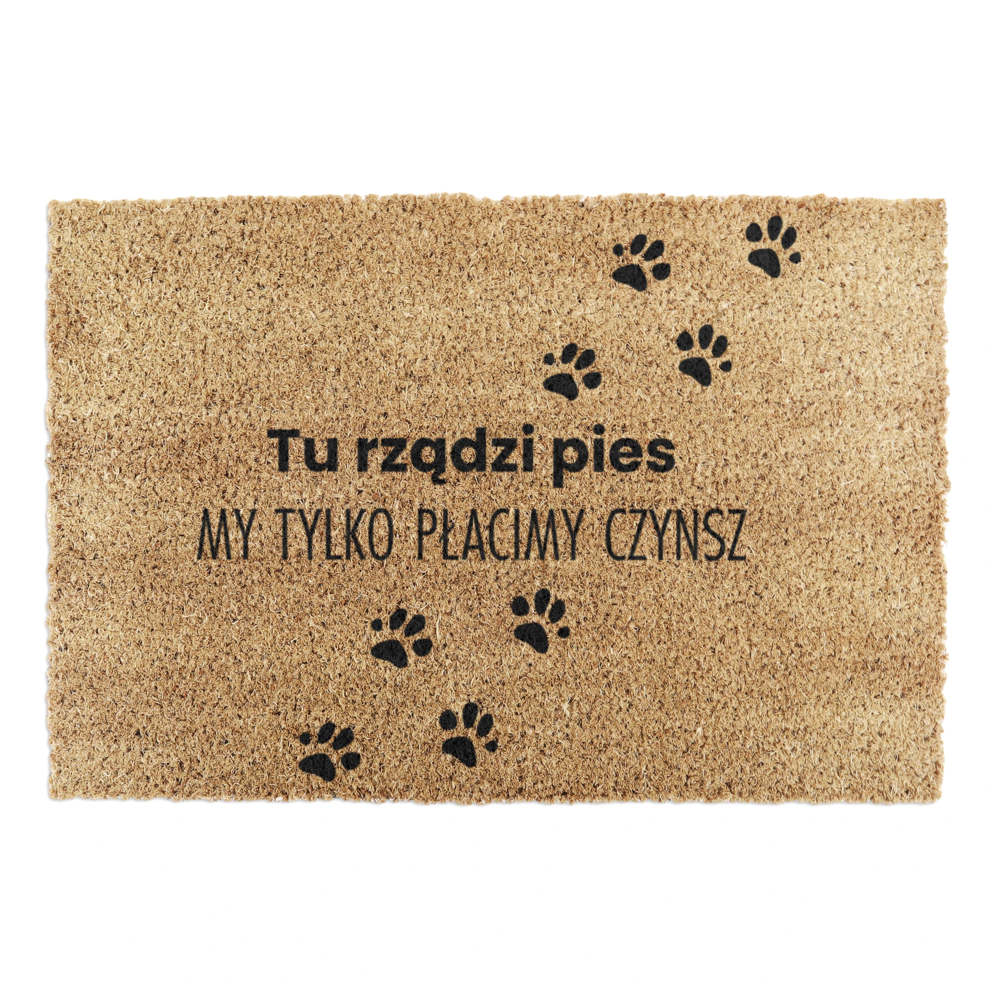 Tu rzadzi pies Coir Doormat