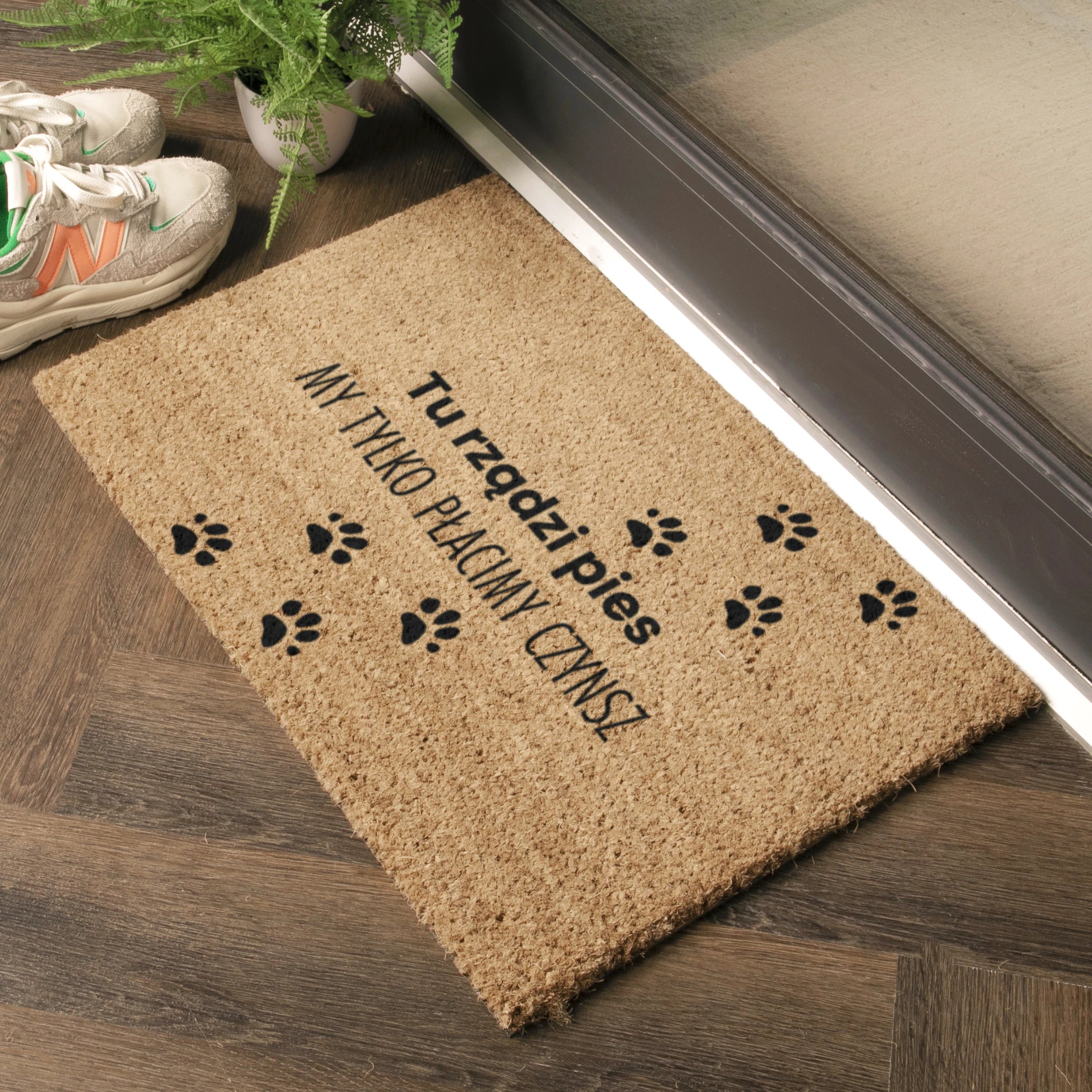 Tu rzadzi pies Coir Doormat