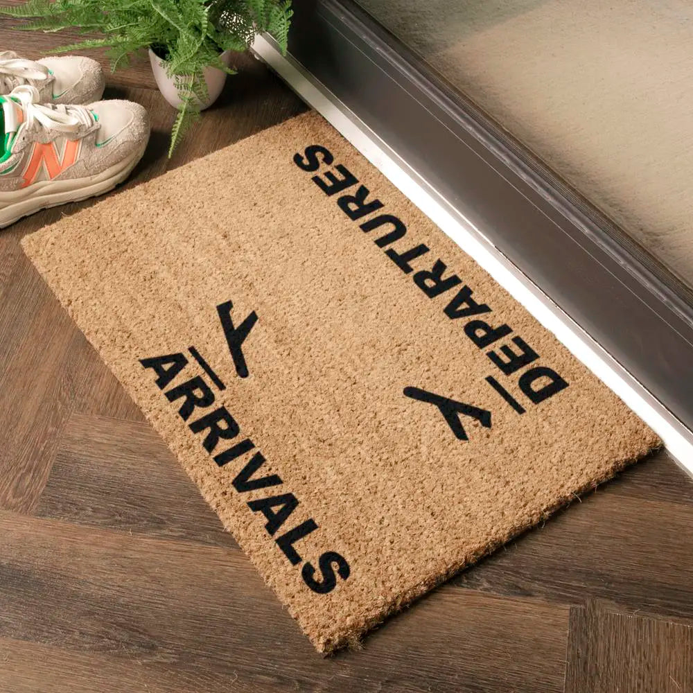Arrivals and Departures Doormat