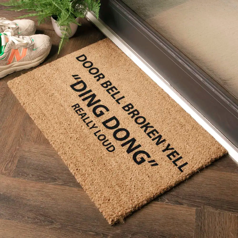 Yell Ding Dong Doormat