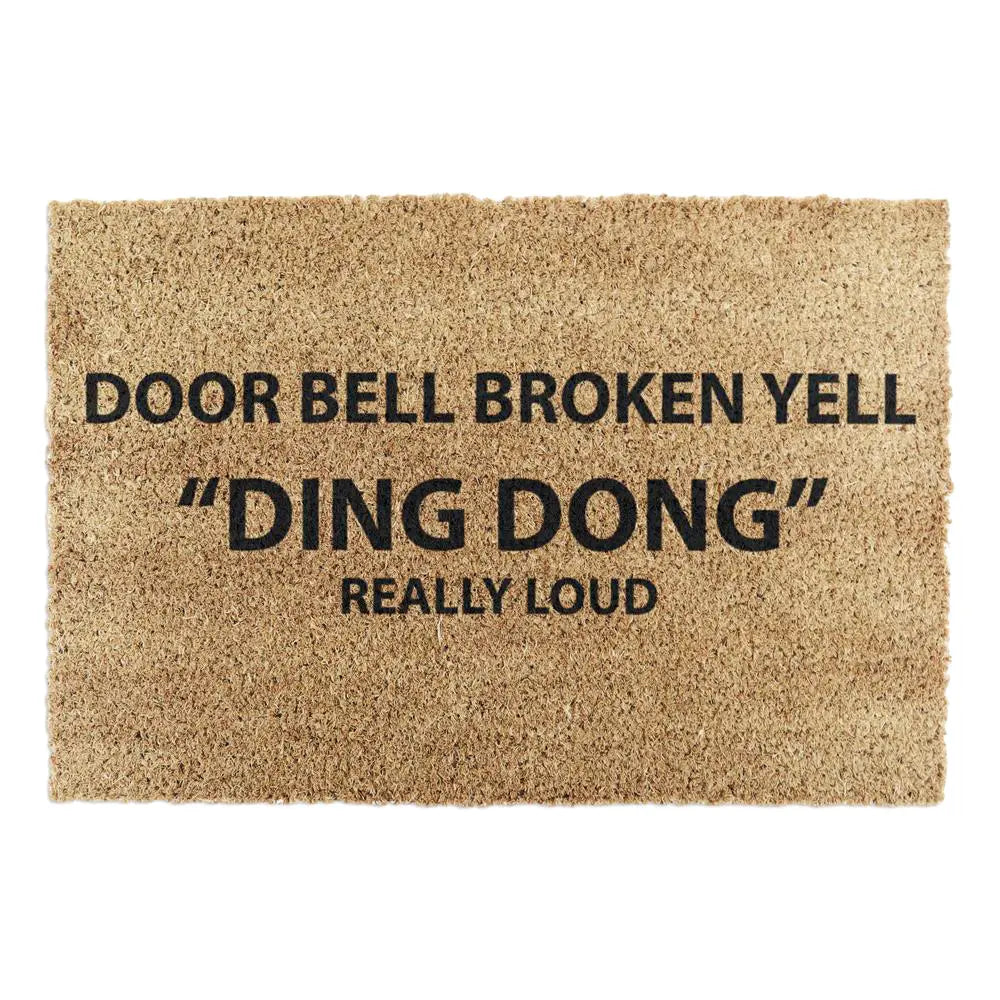 Yell Ding Dong Doormat