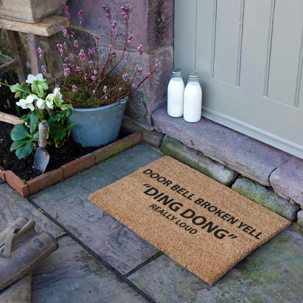Yell Ding Dong Doormat