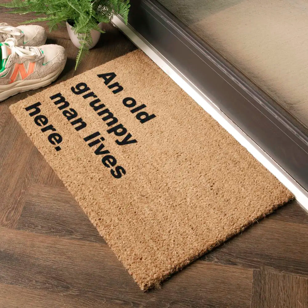 Grumpy Man Lives Here Doormat