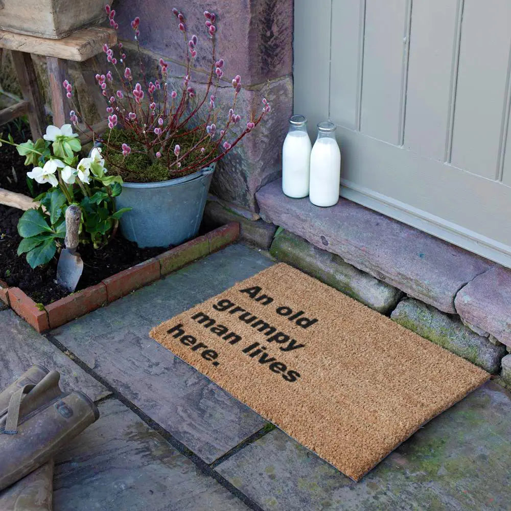 Grumpy Man Lives Here Doormat
