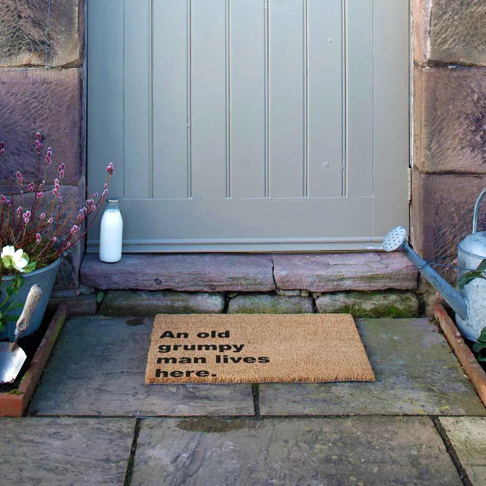 Grumpy Man Lives Here Doormat