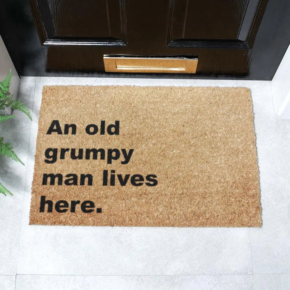 Grumpy Man Lives Here Doormat