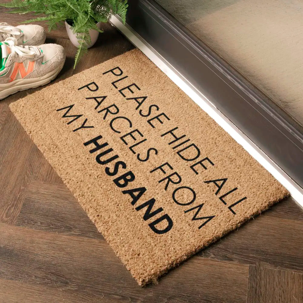 Please Hide All Parcels From My Husband Doormat