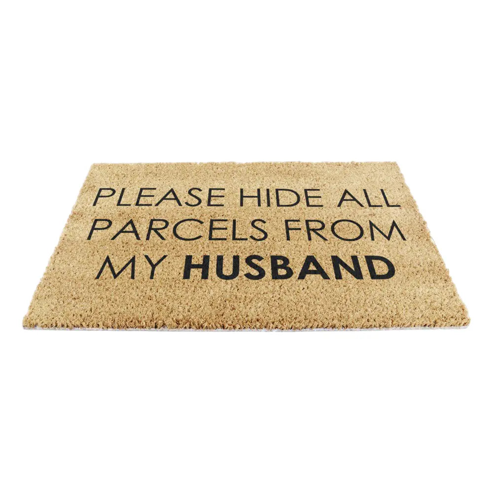 Please Hide All Parcels From My Husband Doormat