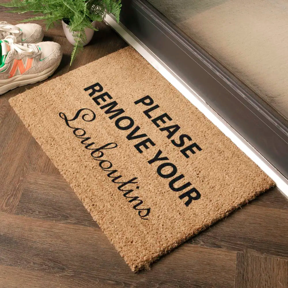 Please Remove Your Louboutins Doormat
