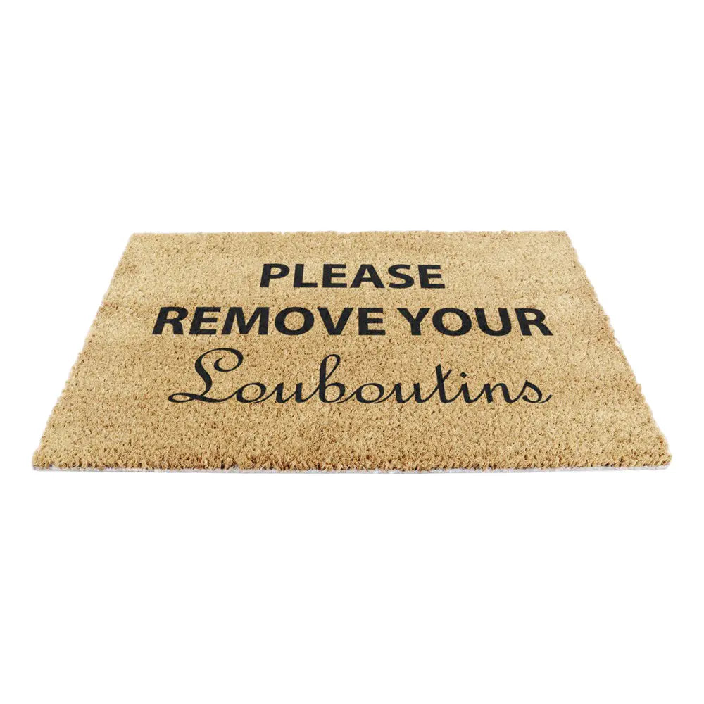Please Remove Your Louboutins Doormat