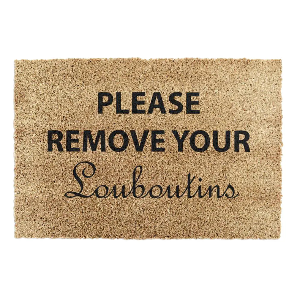 Please Remove Your Louboutins Doormat