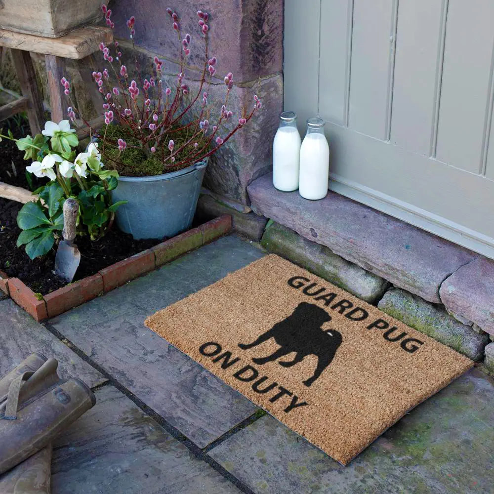 Guard Pug Doormat