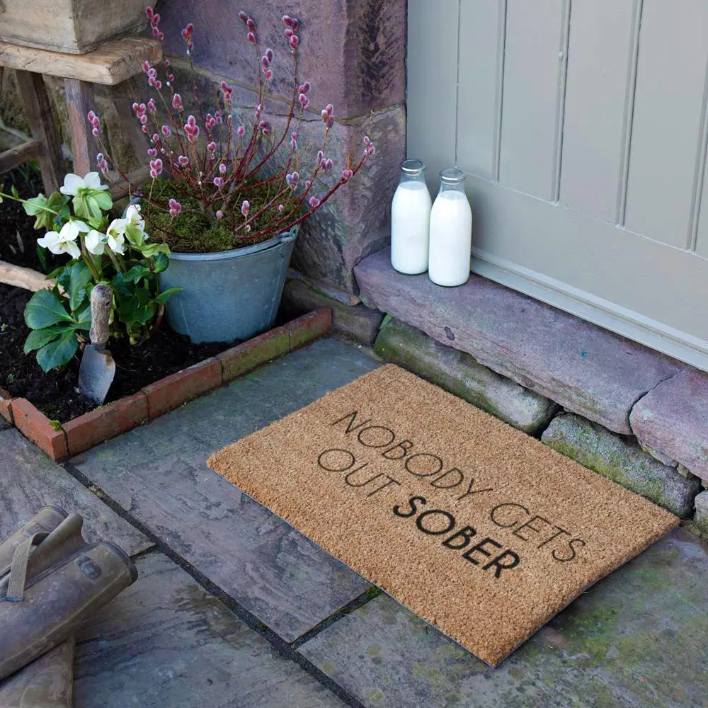 Nobody Gets Out Sober Doormat
