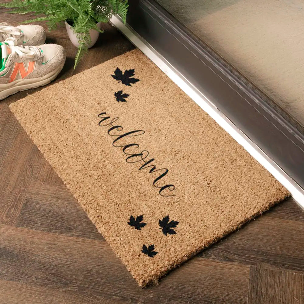 Welcome Autumn Leaf Doormat