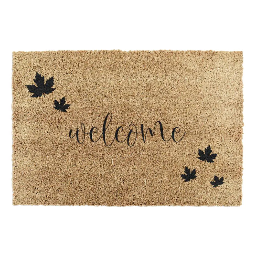 Welcome Autumn Leaf Doormat