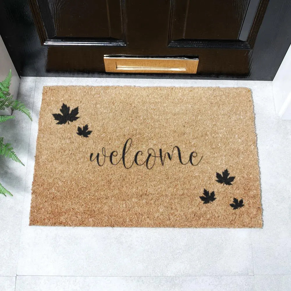 Welcome Autumn Leaf Doormat