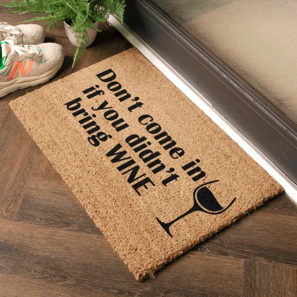 Without Wine Doormat