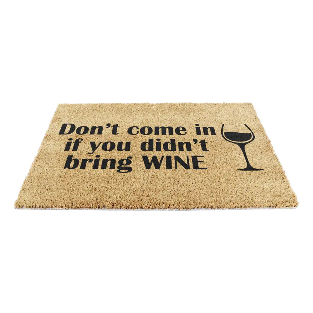 Without Wine Doormat
