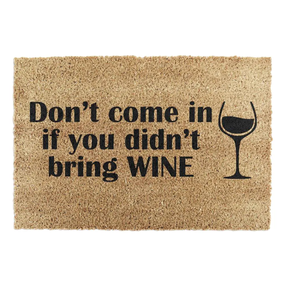 Without Wine Doormat