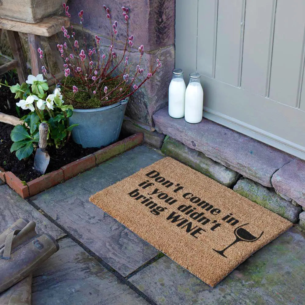 Without Wine Doormat