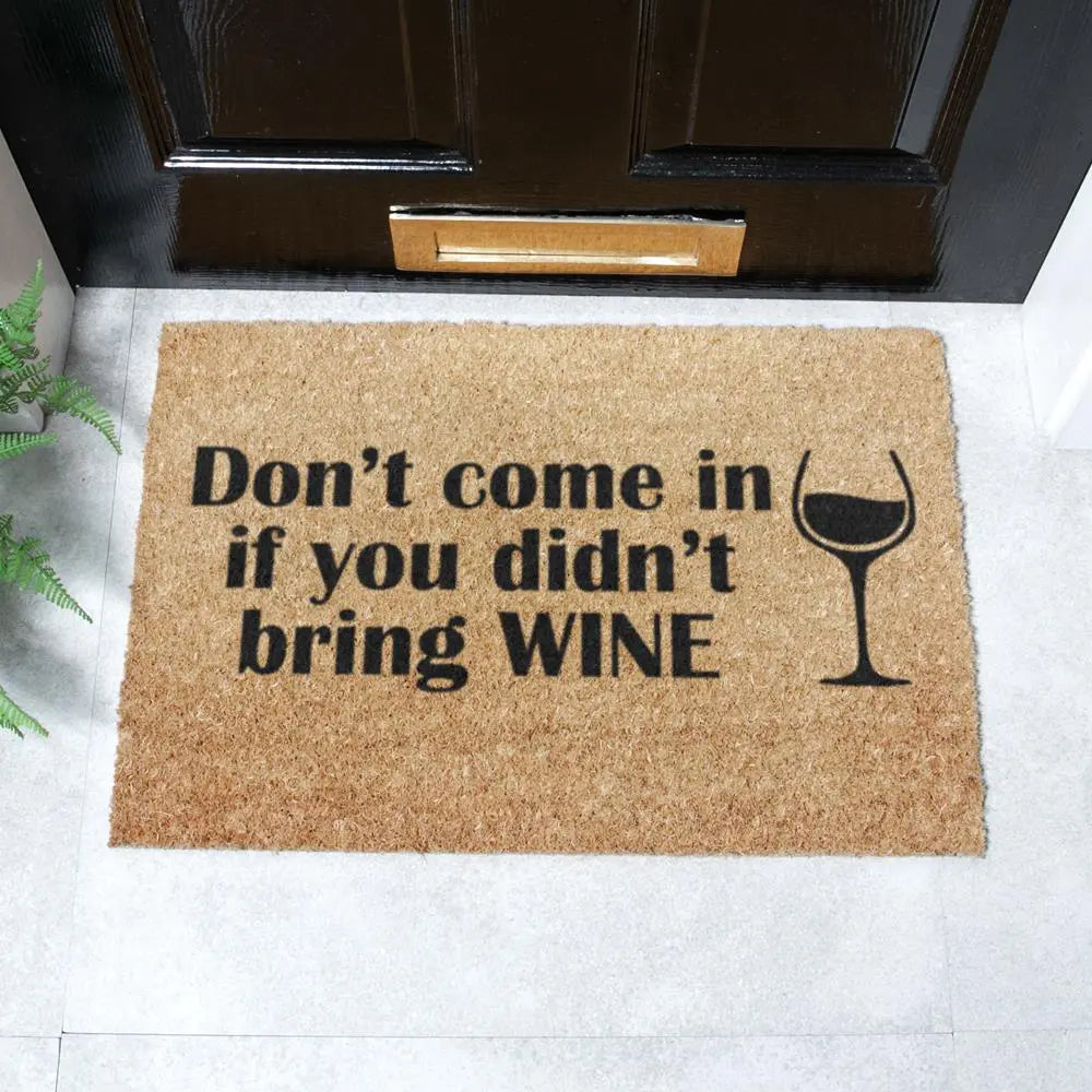Without Wine Doormat