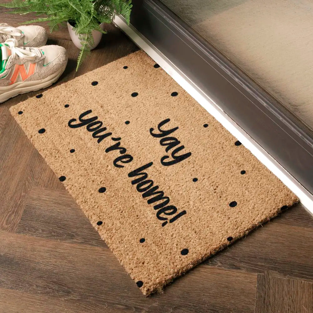 Yay, You're Home Spotty Doormat