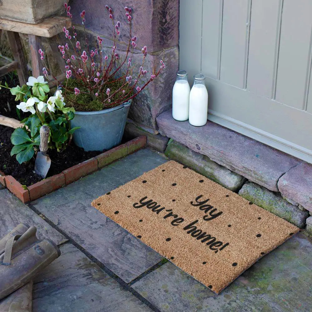 Yay, You're Home Spotty Doormat