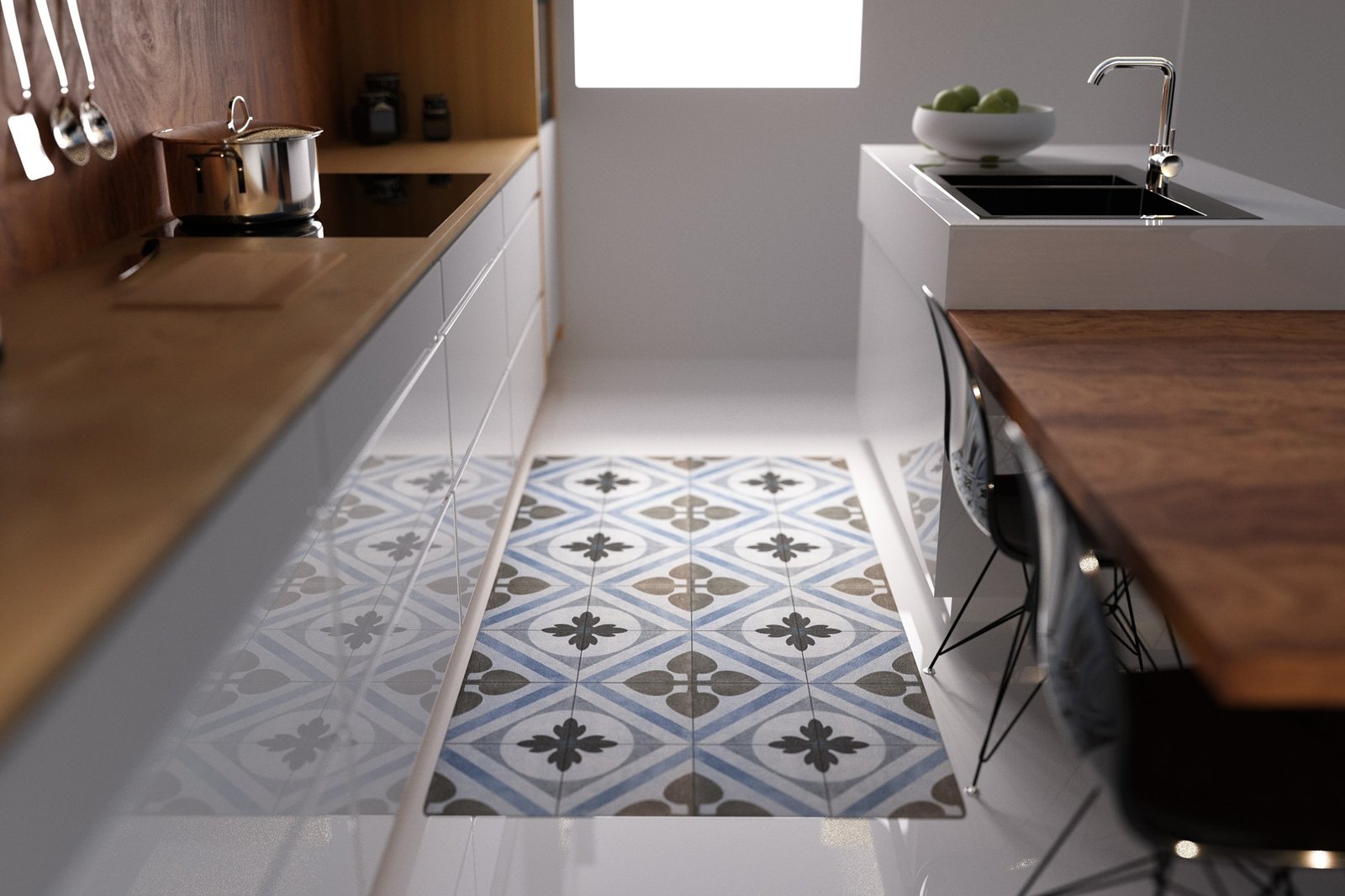 Fez Waterproof Kitchen Mat
