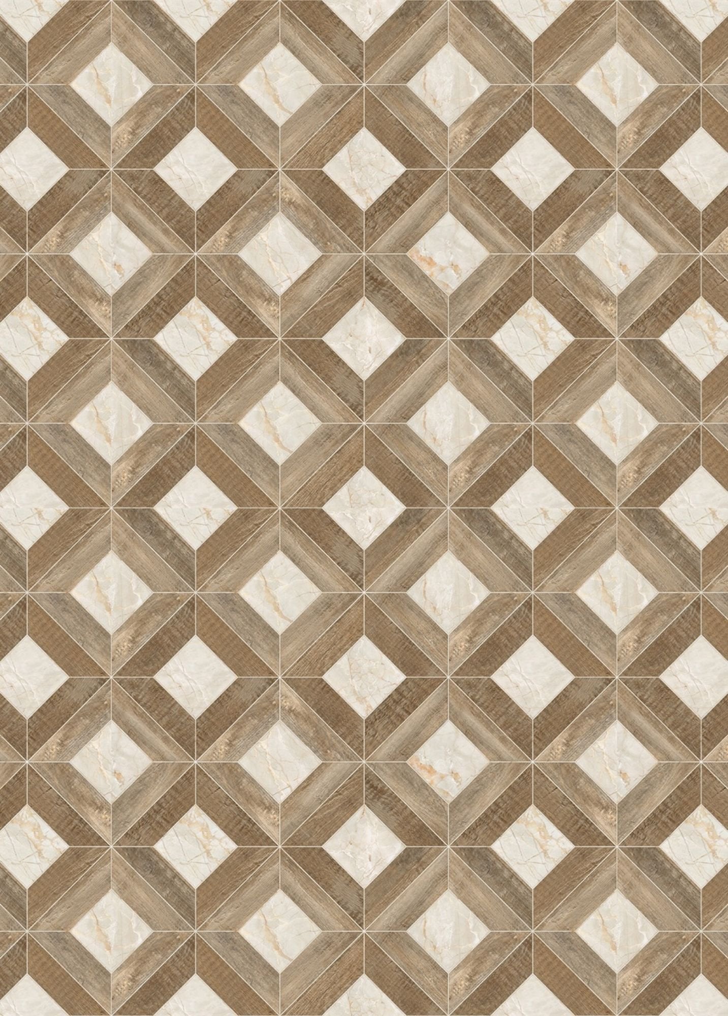 Parquet Style Waterproof Kitchen Mat