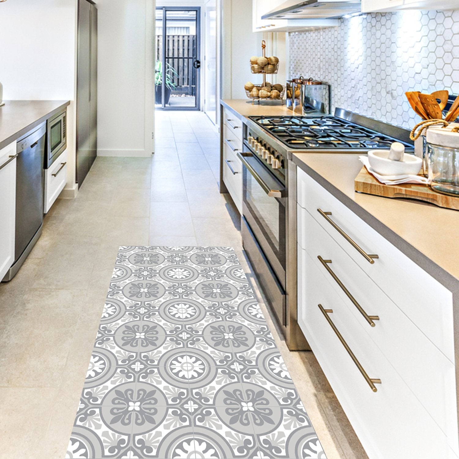 Sicily Waterproof Kitchen Mat