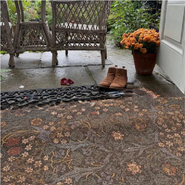 William Morris Tulips Doormat